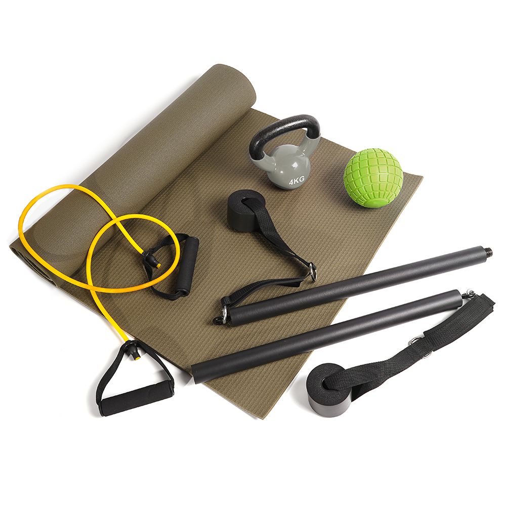 Juego de entrenamiento estirado de yoga