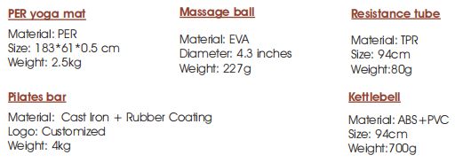 Juego de entrenamiento estirado de yoga