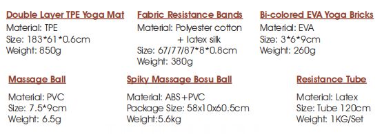 Kit de principiantes de yoga TPE