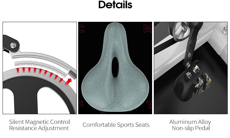Bicicleta de ejercicio magnético de doble resistencia Bicicleta de ejercicio magnético de doble resistencia