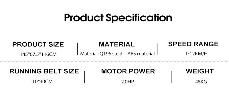 Cinta de correr eléctrica plegable silenciosa interior