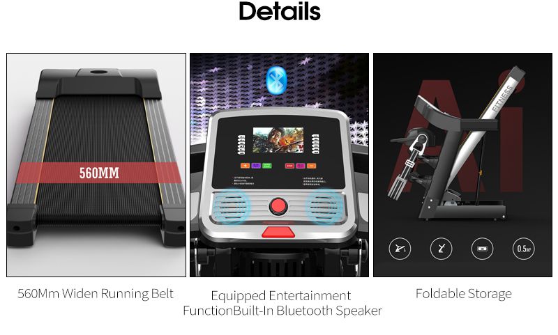 Cinta de correr eléctrica plegable silenciosa interior