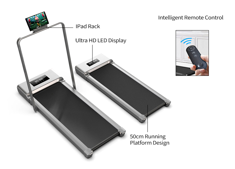 Cinta de correr bajo desk con pantalla LCD
