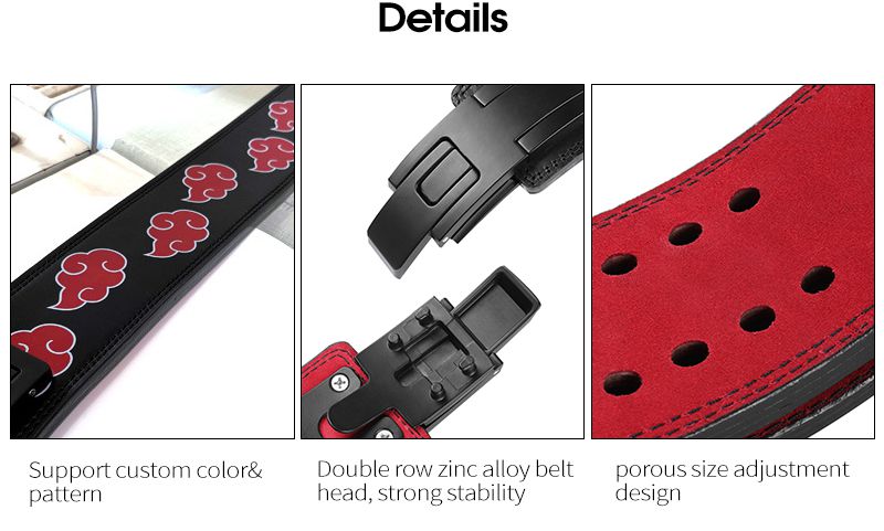 Correa de levantamiento de cinturón de levantamiento de potencia personalizado