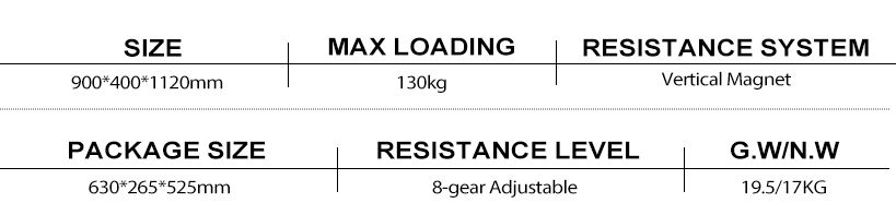 Casado entero Control vertical de control magnético Pequeño Bike de ejercicio estacionado