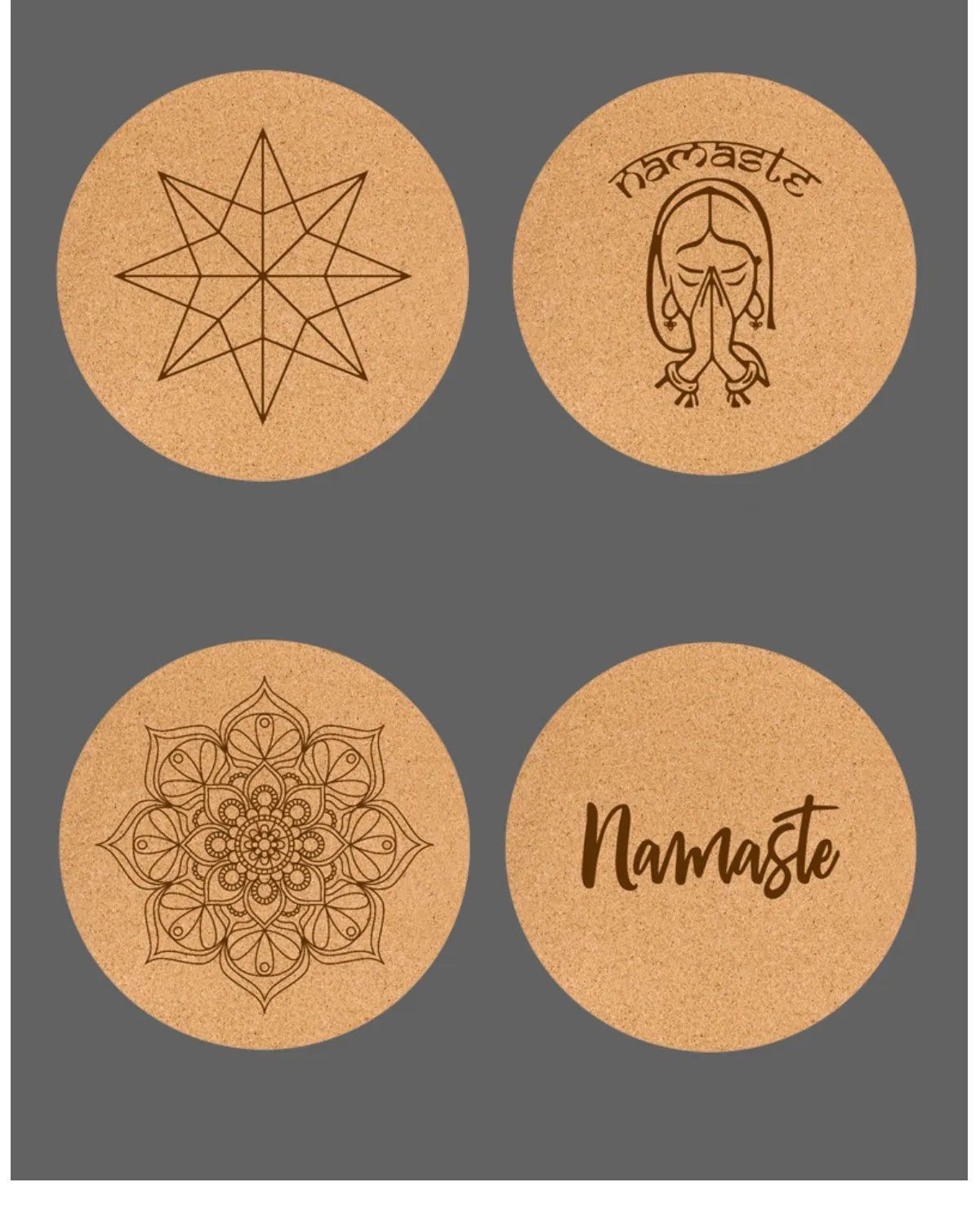 Alfombra de goma natural de corcho de corcho