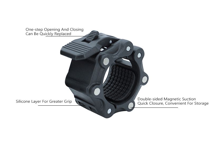 Collares de barra olímpica magnética de plástico al por mayor