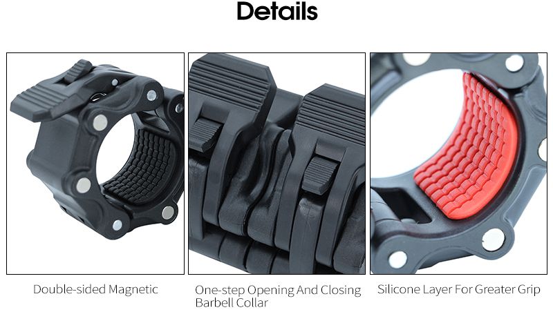 Collares de barra olímpica magnética de plástico al por mayor