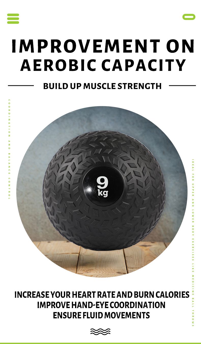 PVC Tire Sand Slam Ball Fitness Gym Medicine Ball