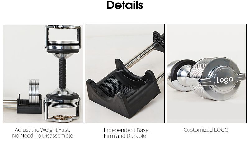 Pesas de acero puro electrochelada ajustable