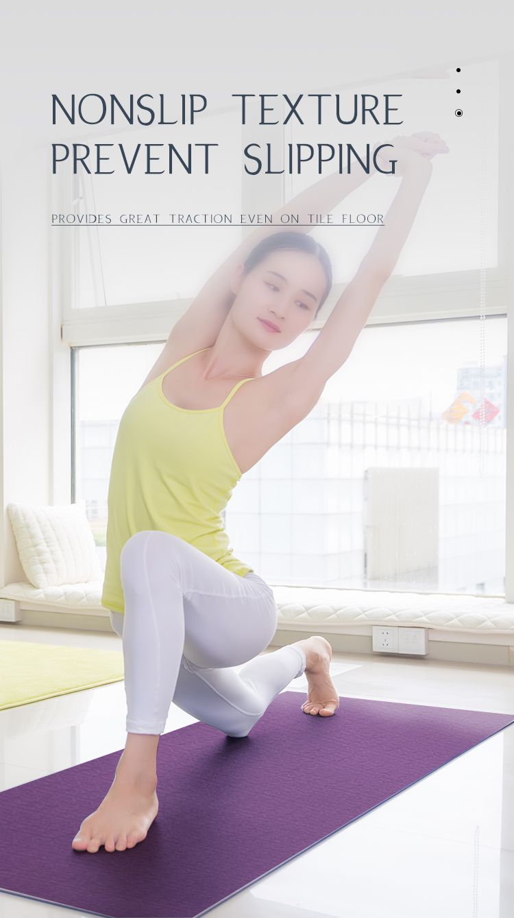 Alfombra de yoga TPE de doble capa