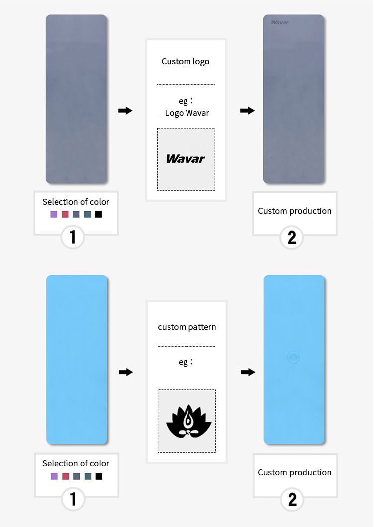 Estera de goma PU de alta densidad con agarre superior para yoga caliente