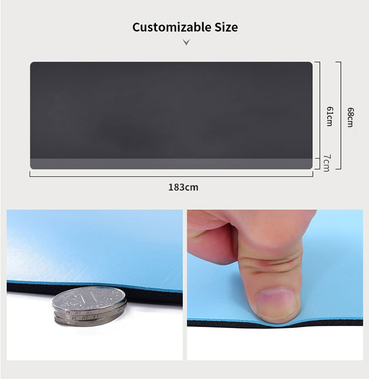 Estera de goma PU de alta densidad con agarre superior para yoga caliente