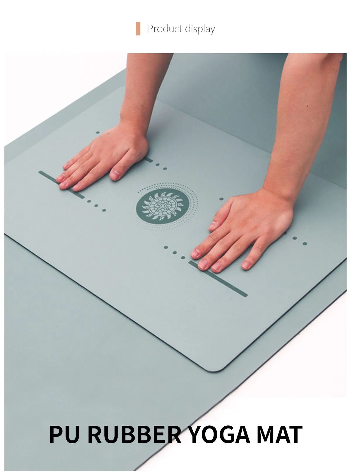 PU portátil de yoga estera de yoga pequeña