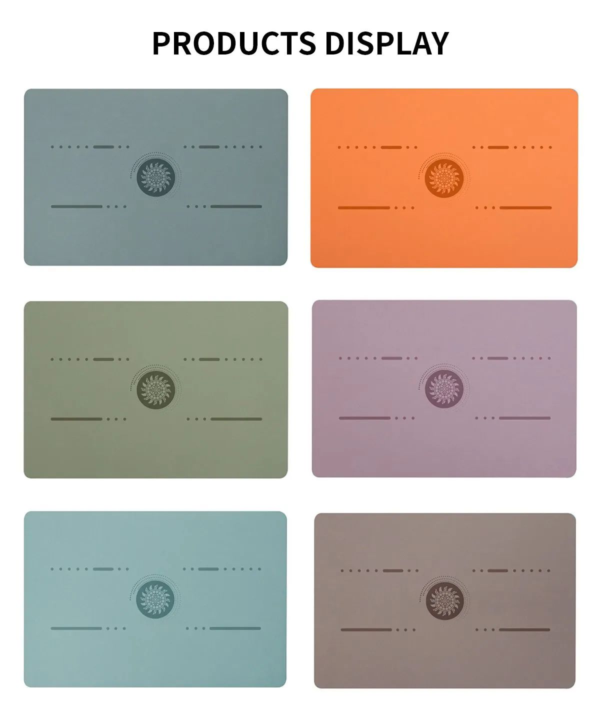 PU portátil de yoga estera de yoga pequeña