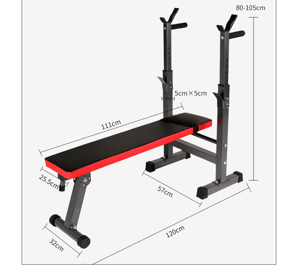 Banco multifuncional de estante de pesas plegables Banco multifuncional de estante de pesas plegables