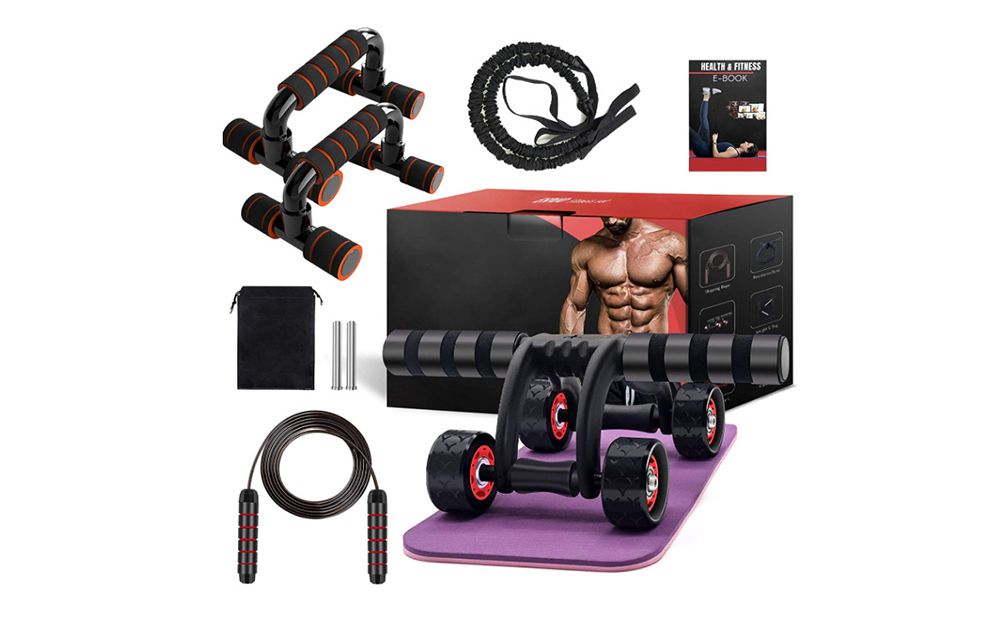 Set la cuerda de la cuerda de la cuerda de salto de la rueda AB de la rueda AB de las cuatro ruedas