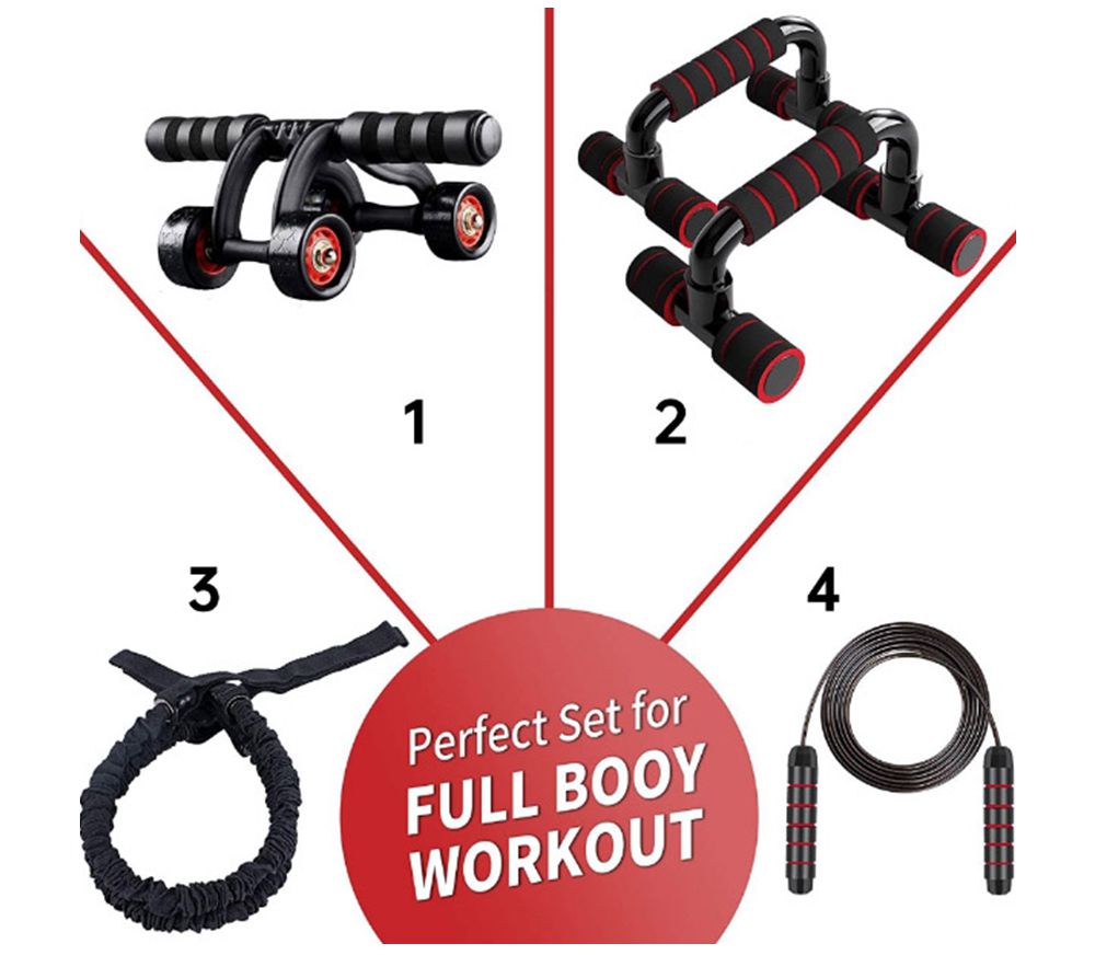 Set la cuerda de la cuerda de la cuerda de salto de la rueda AB de la rueda AB de las cuatro ruedas