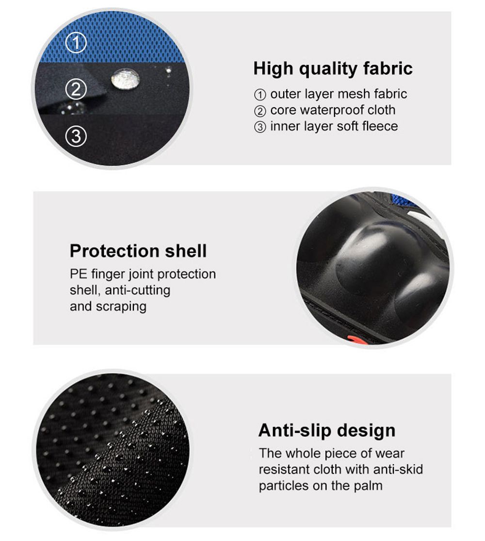 Medios guantes de protección contra motocicletas al aire libre Medios guantes de protección contra motocicletas al aire libre