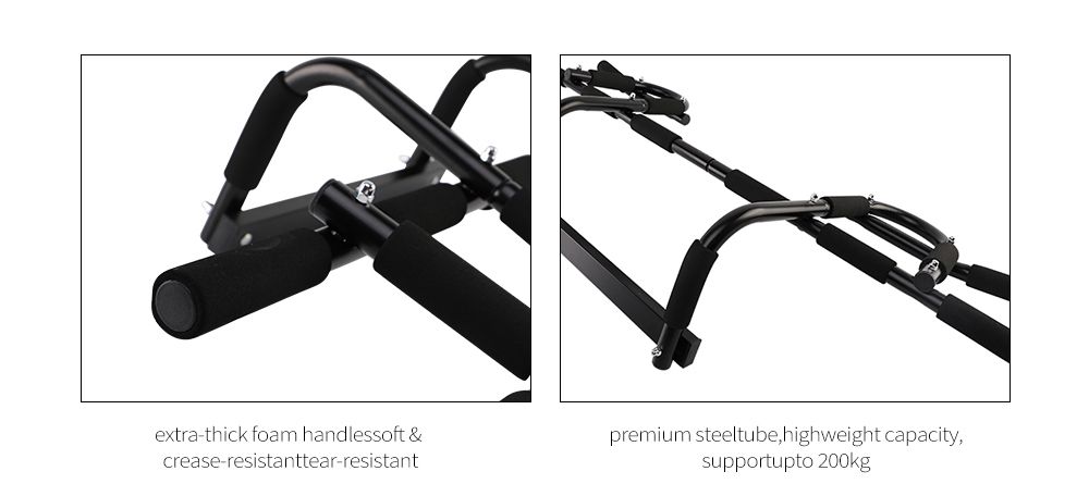 Barra de pull-up/barbilla única mejorada para el marco de la puerta