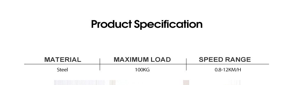 Pequeña cinta de correr de interior de interior completamente plegada