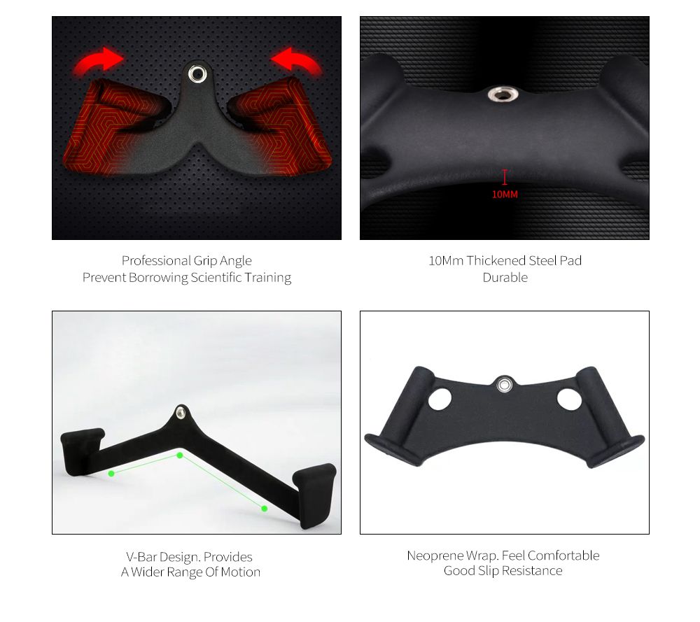 Mango de entrenamiento de fuerza de fitness hacia atrás