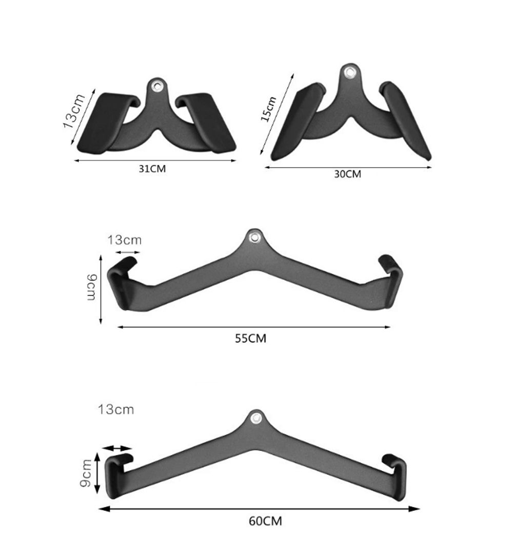 Mango de entrenamiento de fuerza de fitness hacia atrás