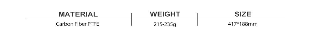 Raqueta única de fibra de carbono ofensiva PTFE Raqueta única de fibra de carbono ofensiva PTFE