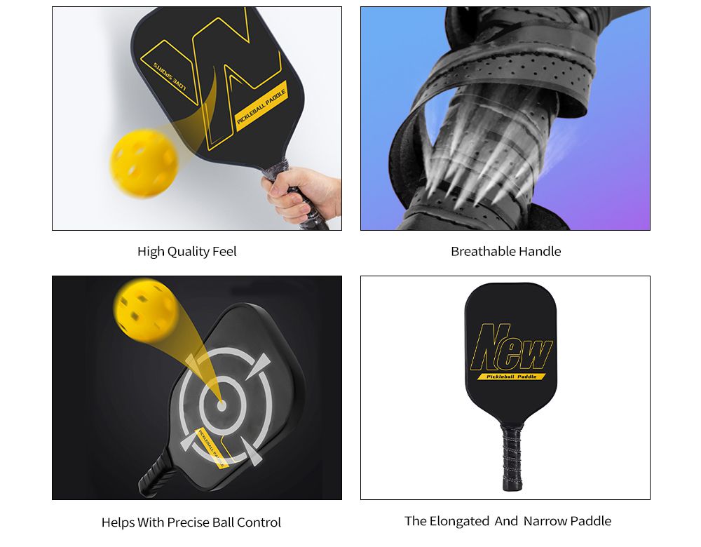 Raqueta única de fibra de carbono ofensiva PTFE Raqueta única de fibra de carbono ofensiva PTFE