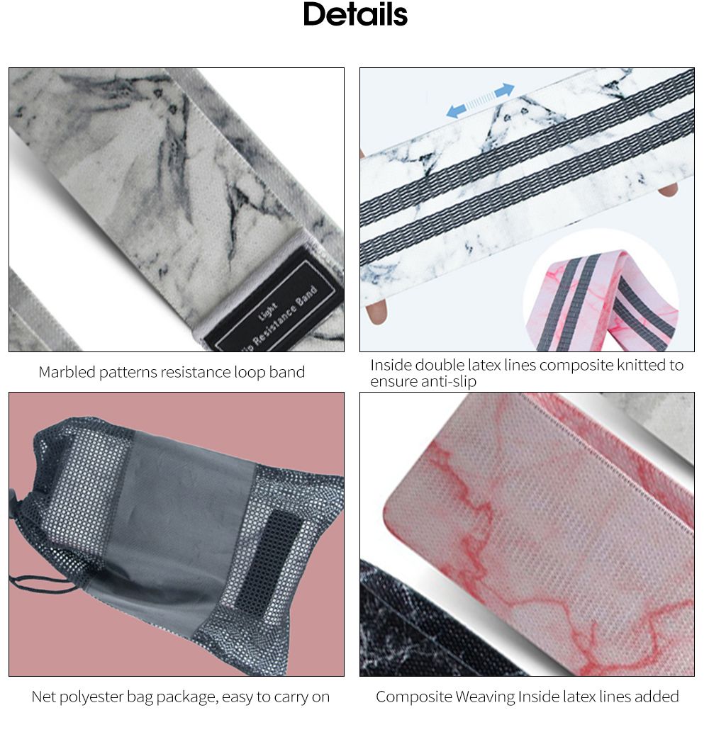 Banda de botín de tela de mármol