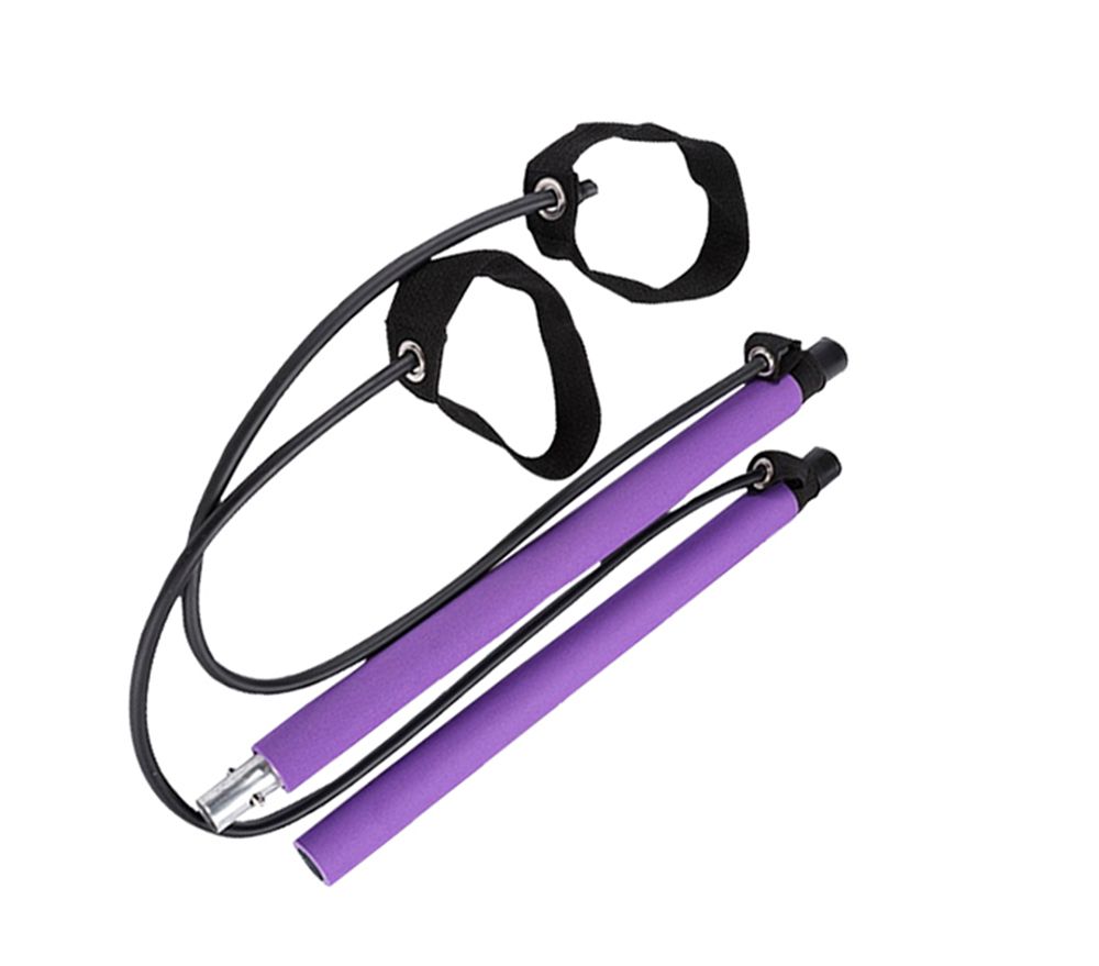 Barra de ejercicio de Pilates con banda de resistencia