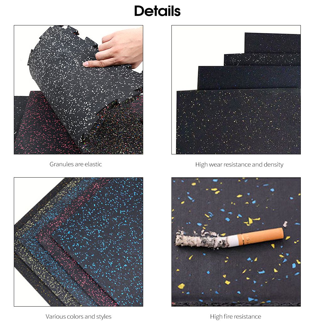 Estera de piso de goma de los dientes Estera de piso de goma de los dientes