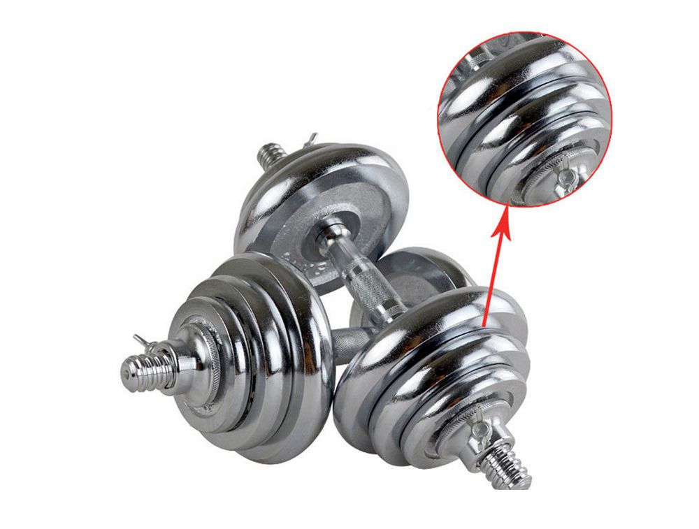 Conjunto de mancuernas ajustable chapada en hierro fundido al por mayor Conjunto de mancuernas ajustable chapada en hierro fundido al por mayor