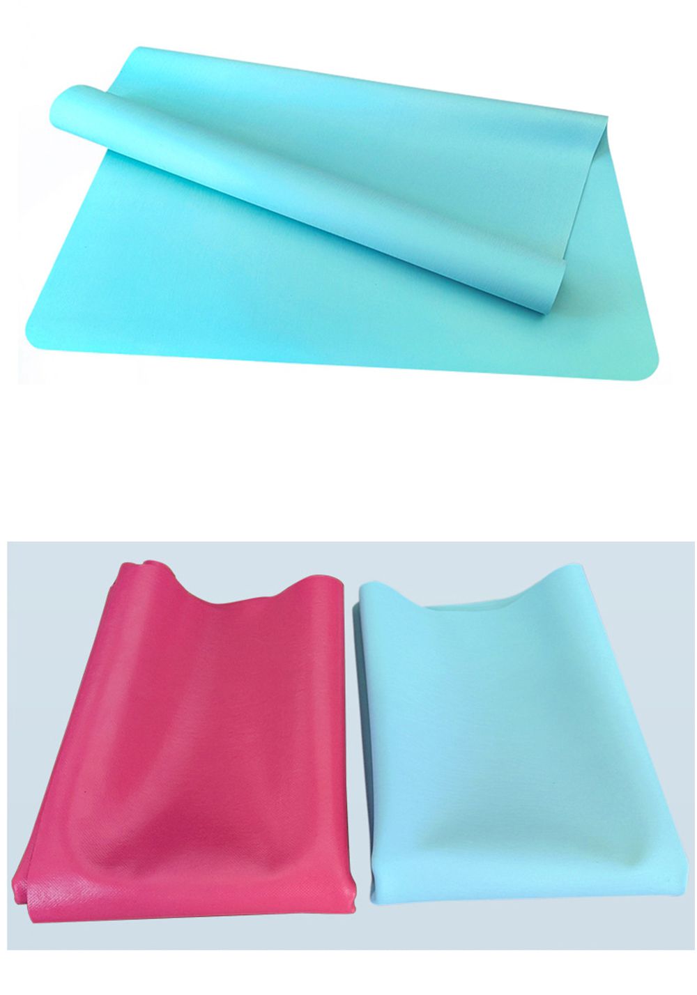 Estera de yoga de goma plegable ultra delgada Estera de yoga de goma plegable ultra delgada