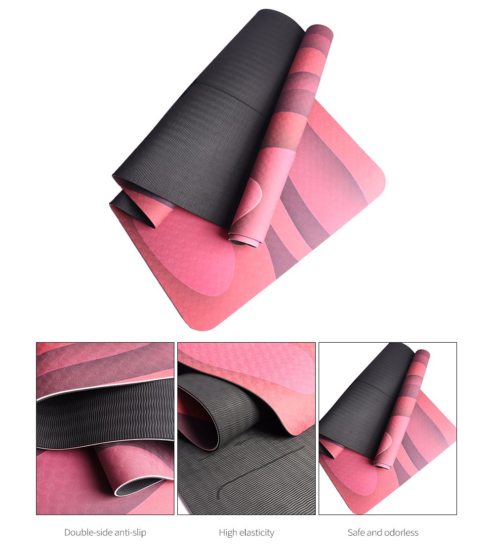 Estera de yoga impresa con láser de doble cara Estera de yoga impresa con láser de doble cara