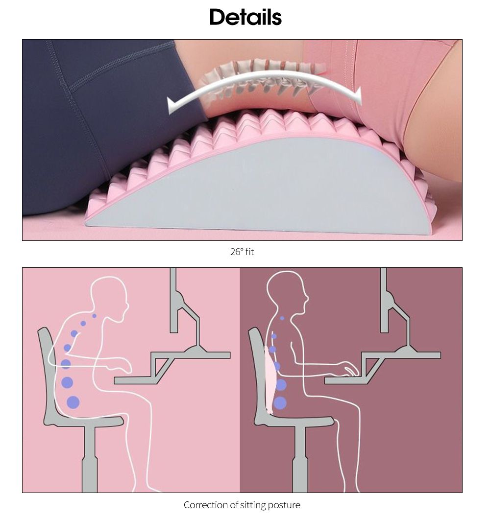 Camilla de columna lumbar de yoga