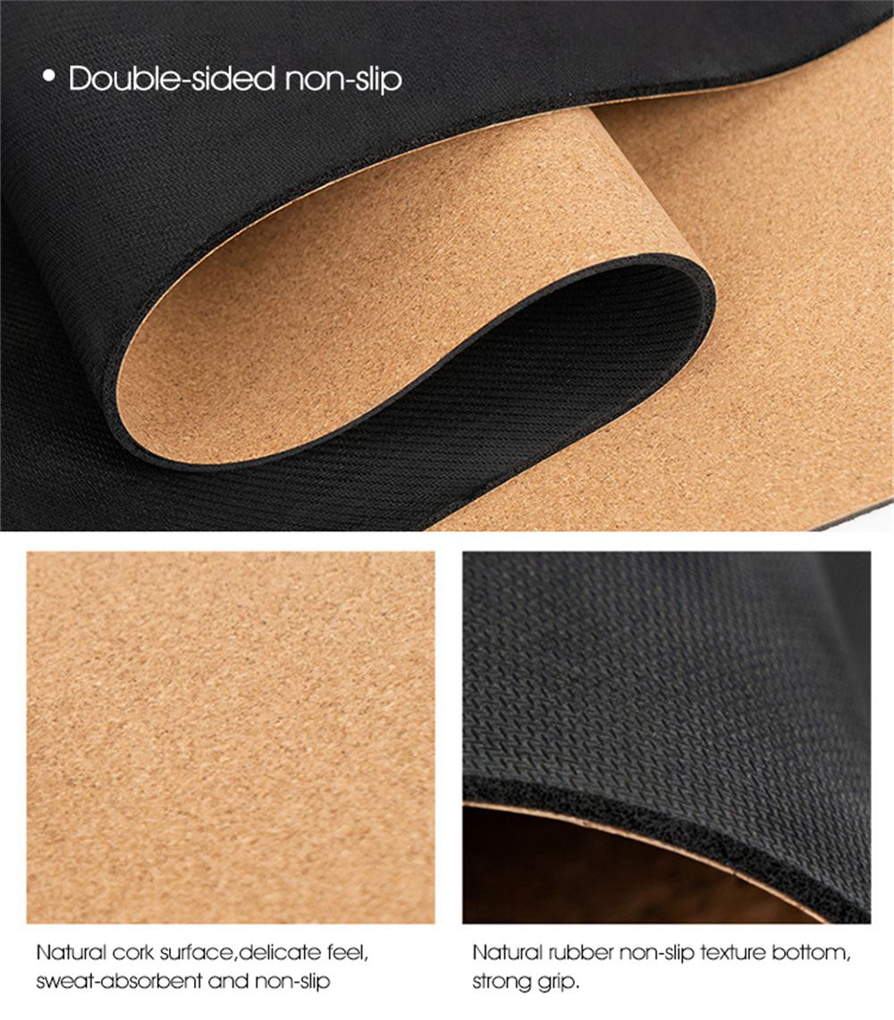 Color primario Cork Rubber Mat de yoga personalizado Al por mayor Color primario Cork Rubber Mat de yoga personalizado Al por mayor