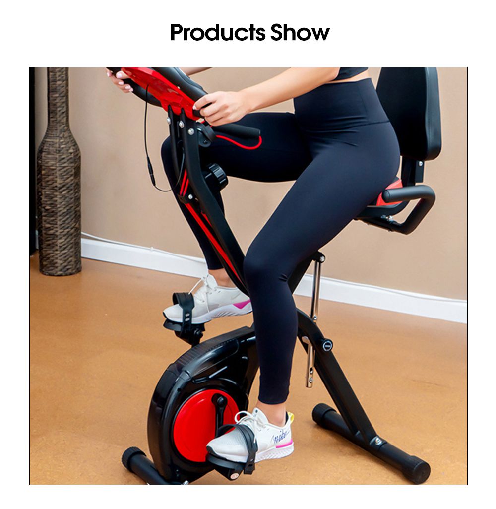 Bicicleta de ejercicio plegable para ahorrar espacio