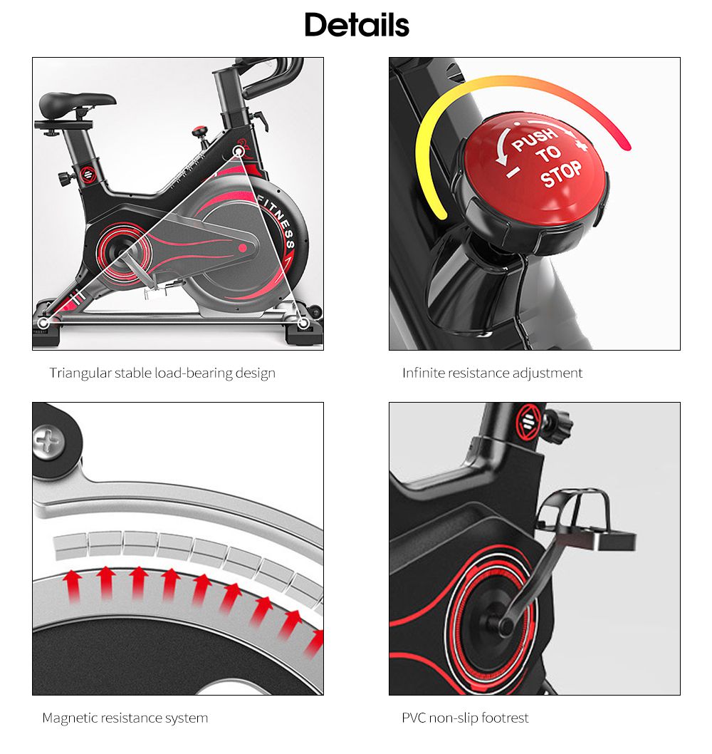 Control magnético bicicleta giratoria