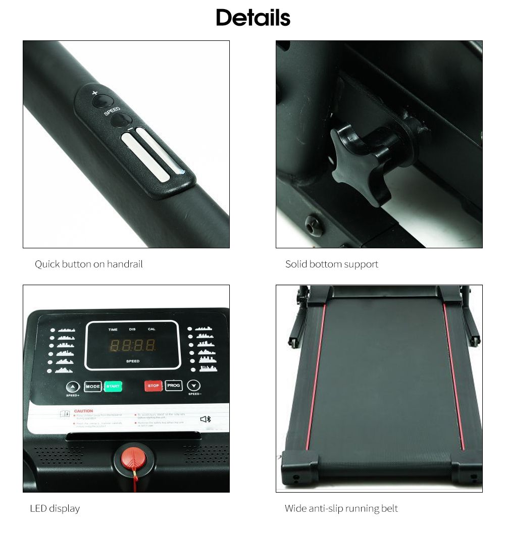 Máquina de fitness de jogging con pantalla eléctrica con pantalla LCD