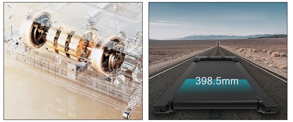 2 en 1 cinta de correr plegable