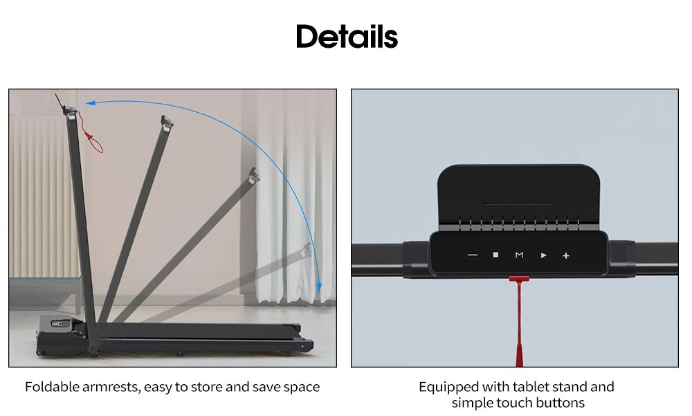 2 en 1 cinta de correr plegable