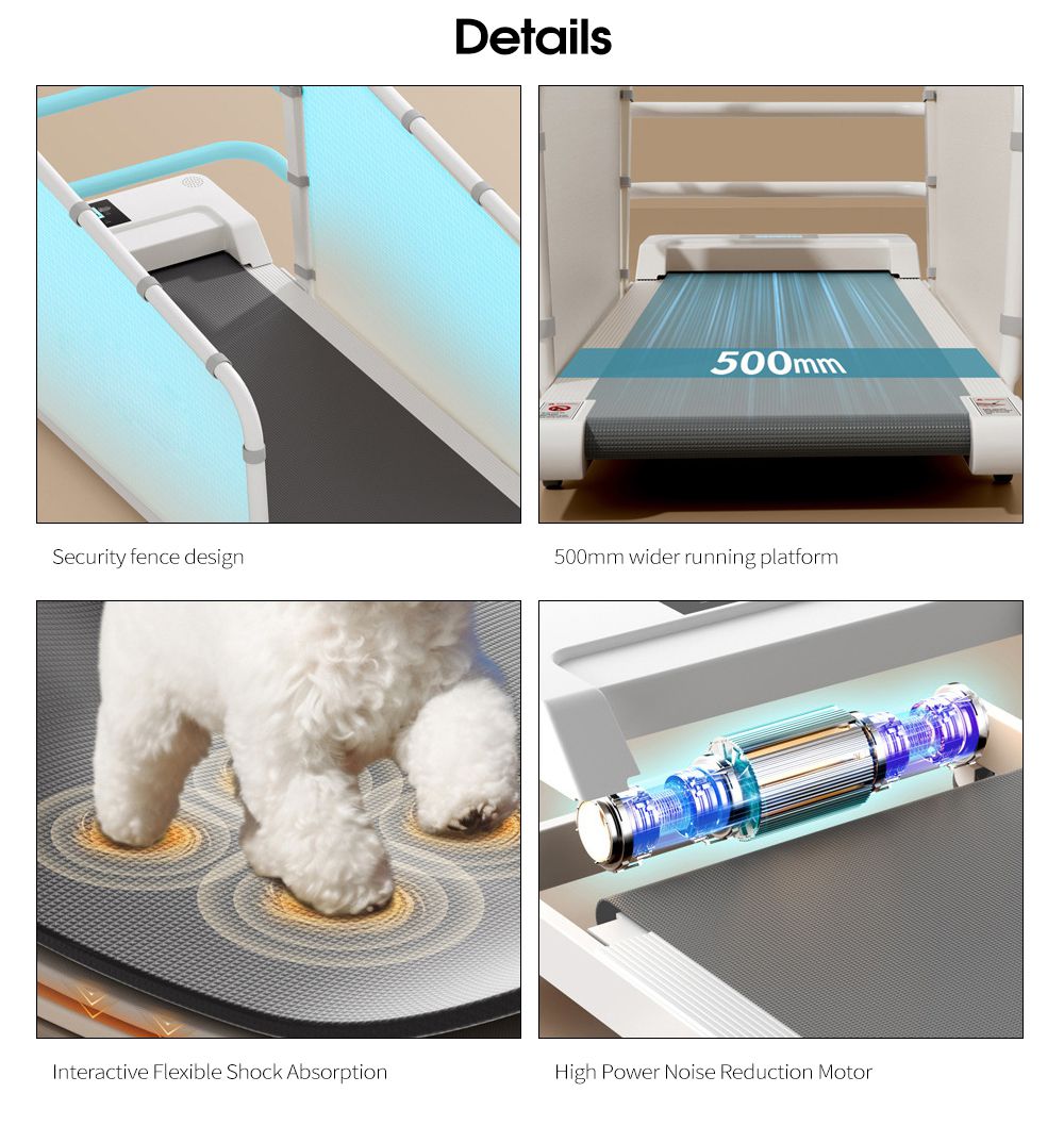 Caminata de cinta de mascotas caminante de perros pequeño y mediano