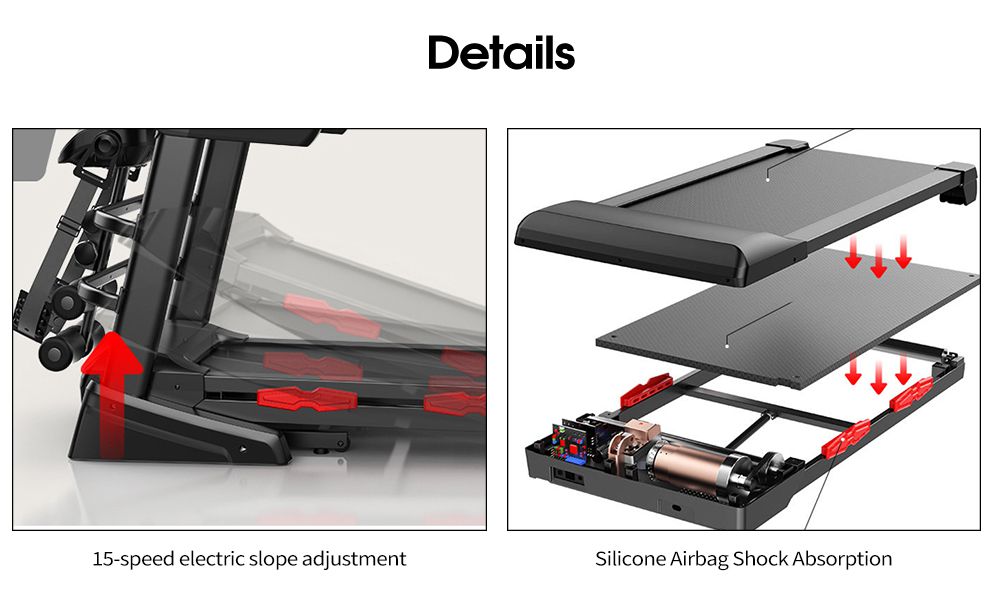 Cinta de correr de cinta de correr semi-comercial de plegado rápido