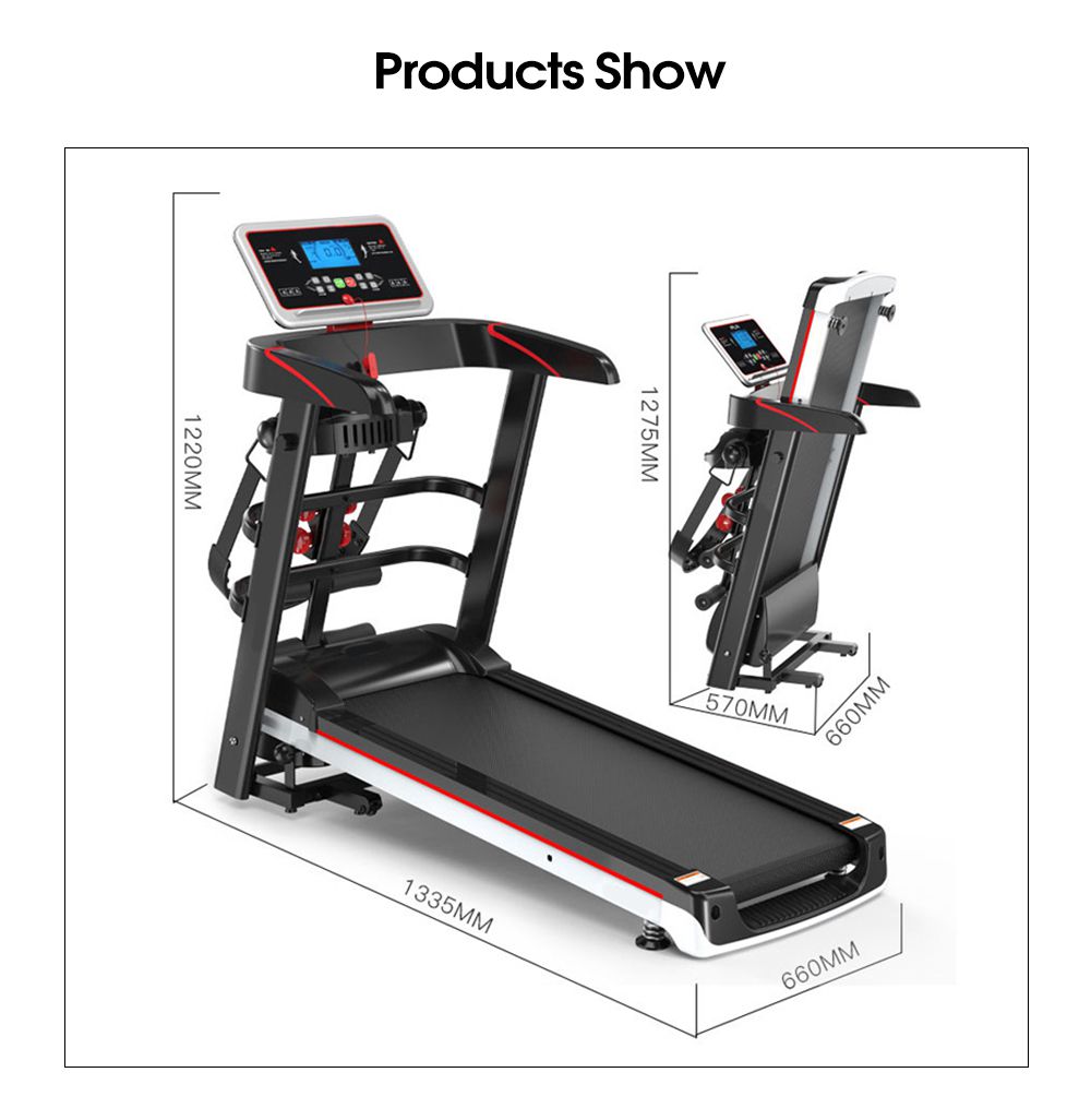 Fitness Pequeño plegado Freadmill Hogar Mini Equipo Mini Equipo de Deportes Electricales Máquina para caminar