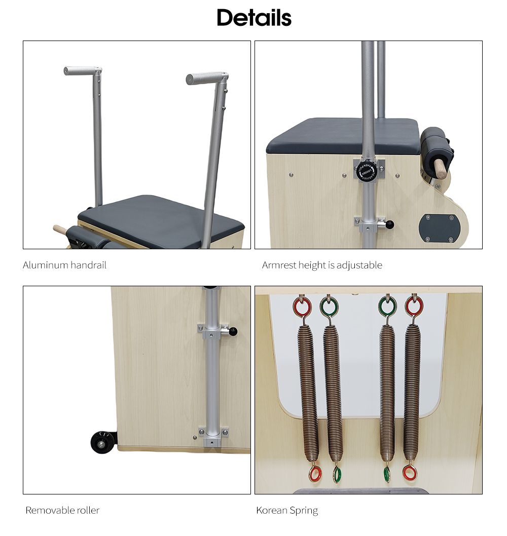 Máquina de silla de pilates de madera