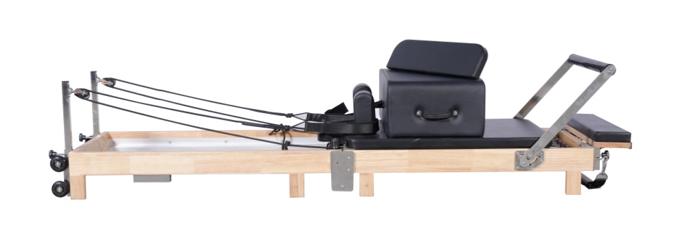 En el hogar reformador de pilates plegable de madera En el hogar reformador de pilates plegable de madera