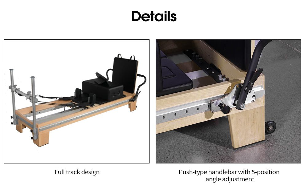 Maple Full Track Split Slider Pilates Reformer Maple Full Track Split Slider Pilates Reformer