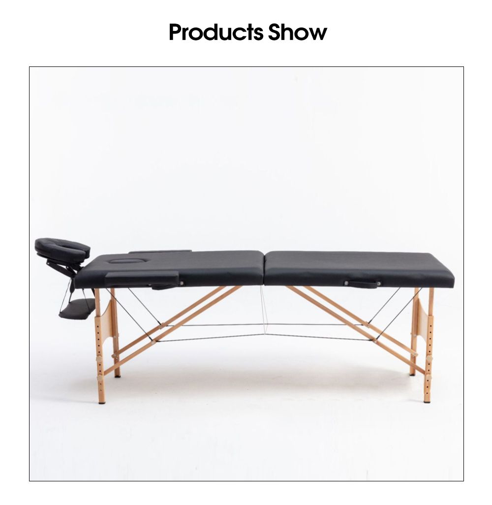 Mesa de masaje de madera portátil Mesa de masaje de madera portátil