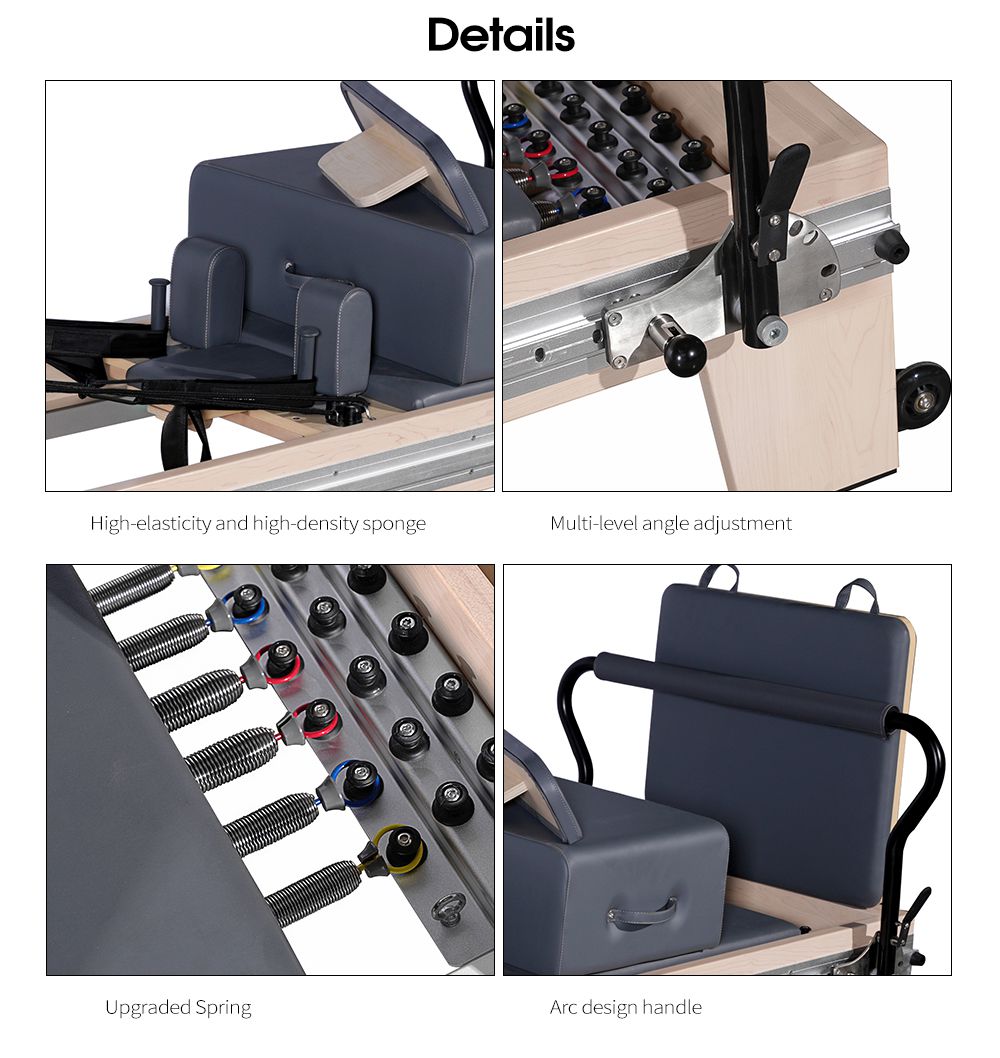 Camino de reformador de pilates de pilates de pista completa Camino de reformador de pilates de pilates de pista completa